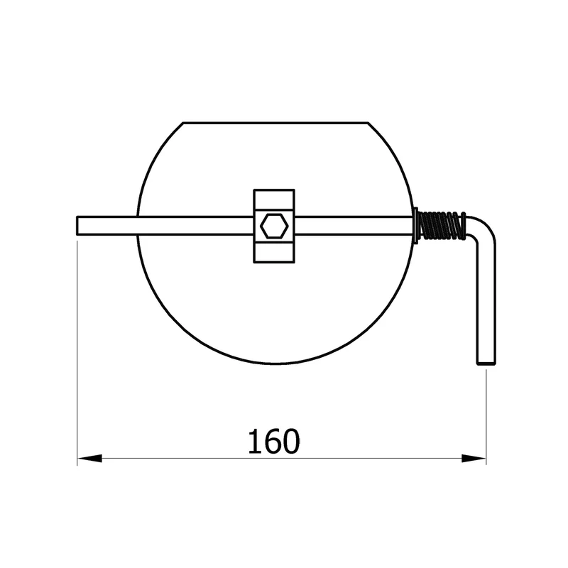 Raik Basic Modérateur de tirage 130mm gris fonte pour tuyau de fumée / conduit de fumée