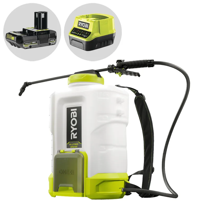 Ryobi RY18BPSB-0 - Pulvérisateur dorsal à batterie - Réservoir 15L - 18V - 2Ah