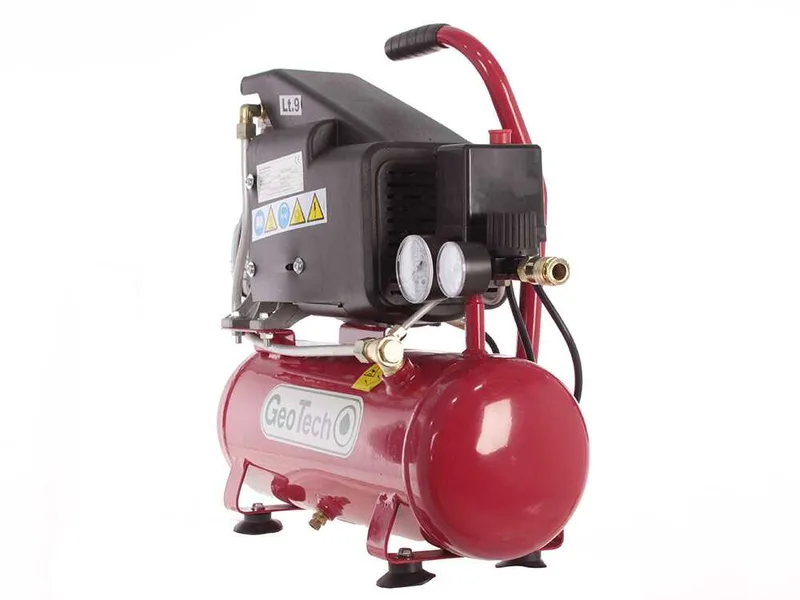 GeoTech AC9-8-15 - Compresseur électrique compact portatif - Moteur 1.5 CV - 9 L air comprimé