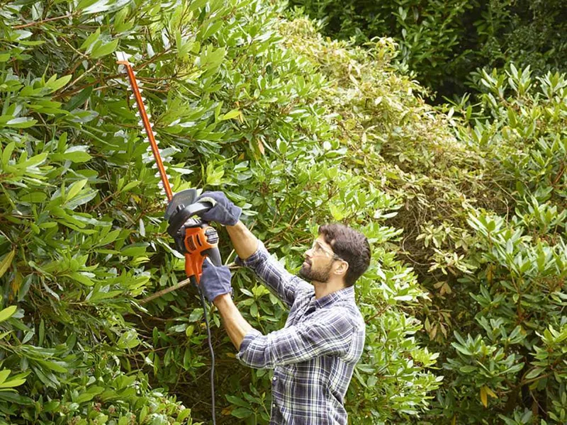 Black & Decker BEHTS451-QS - Taille-haie électrique avec lamier de 60 cm - 550W