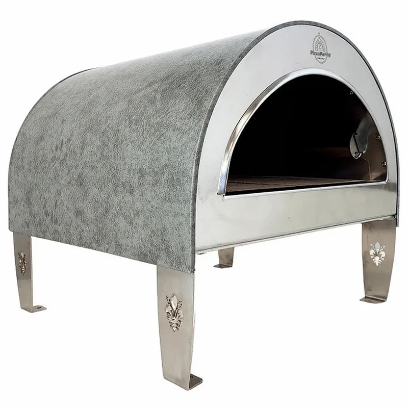 Pizza Party Ardore Perla - Four à pizza à gaz d'extérieur - Chambre de cuisson 40 x 40 cm - Sole en biscotto réfractaire
