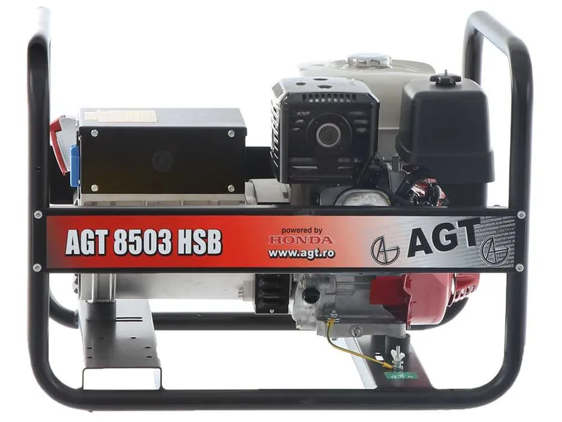 AGT 8503 HSB - Groupe électrogène 6.4 kW triphasé à essence - Continu 6 kW Triphasé