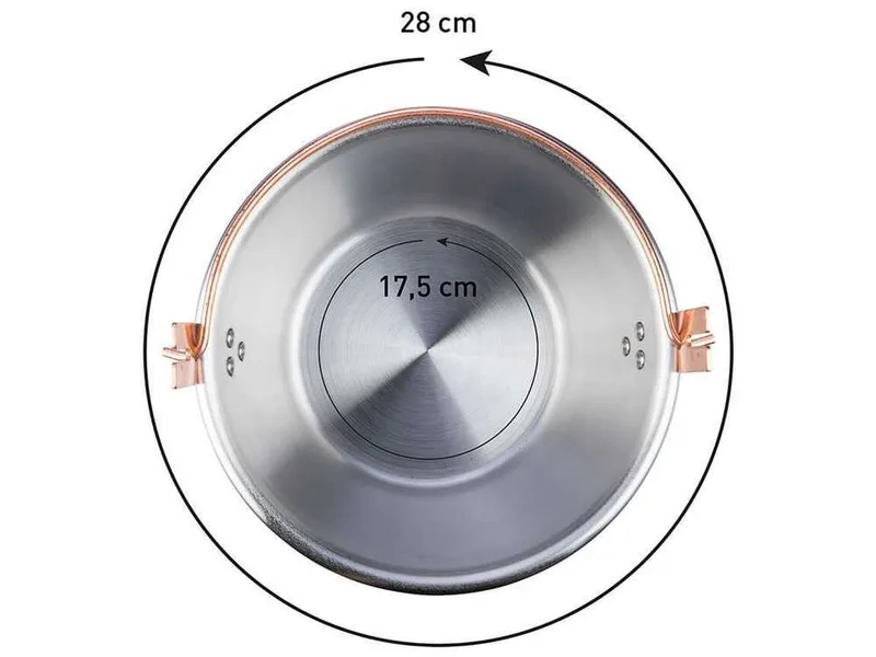 Ardes AR2481 POLENTINOX - Chaudron électrique en acier Inox - 3,5L - 15W