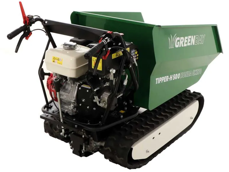 Brouette à chenilles dumper GreenBay Tipper-H 500 - Moteur Honda GX270