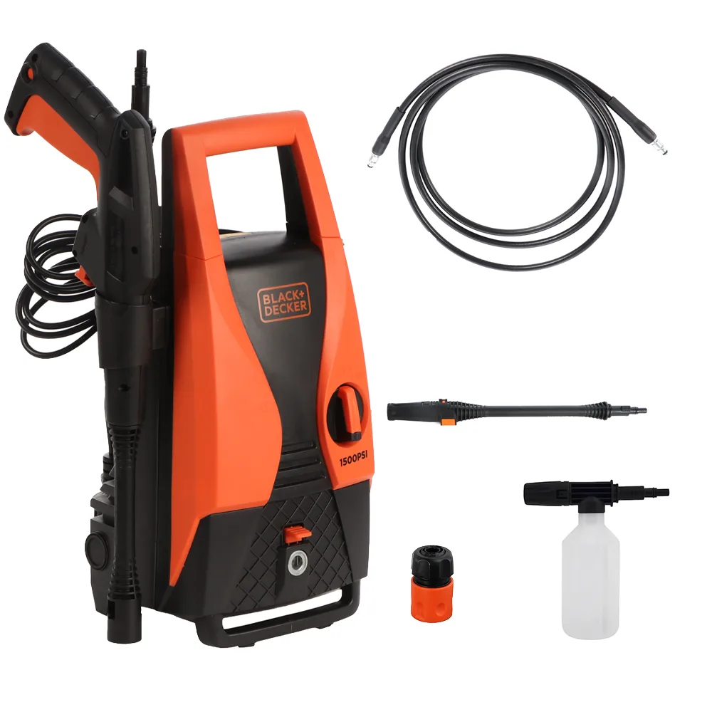Black & Decker PW1450TD-QS - Nettoyeur haute pression à eau froide - 105 bar - 426 l/h