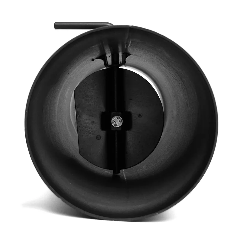 Raik Basic Régulation de tirage 130mm noir L: 500mm pour tuyau de fumée / conduit de fumée