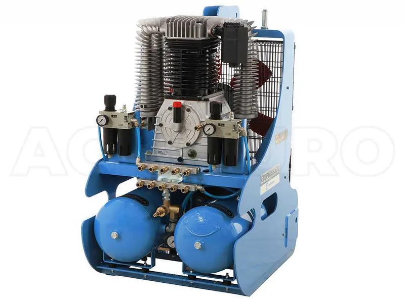 Compresseur avec attelage pour tracteur Campagnola PTO ECOPLUS 1500 - Récolte olives et taille