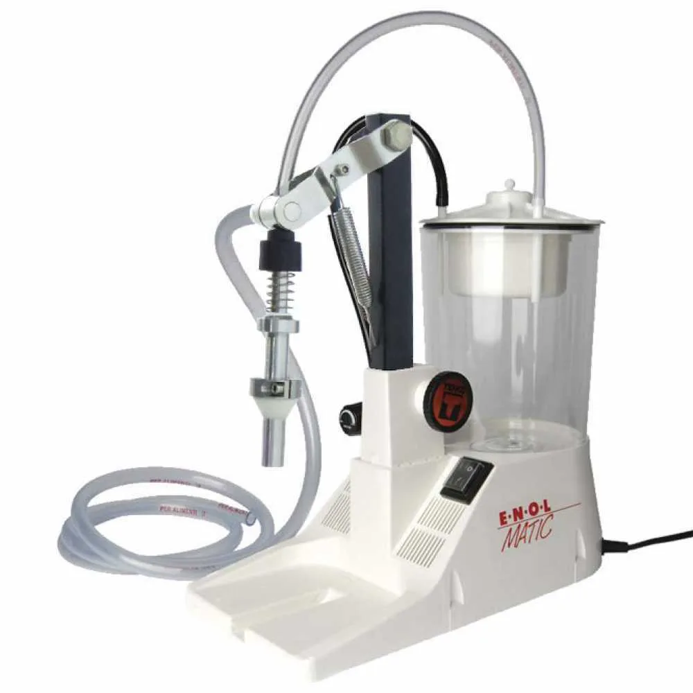 Tenco Enolmatic Vin Inox – Embouteilleuse remplisseuse pour vin avec bec en acier inoxydable