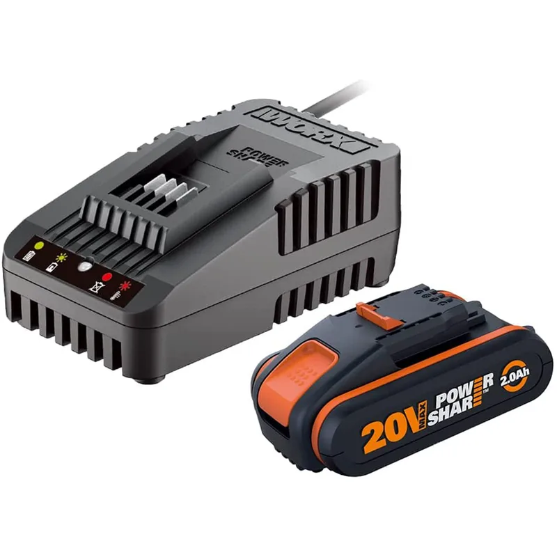 Worx WA3601 - Starter Kit batterie 20V/2Ah + Chargeur rapide