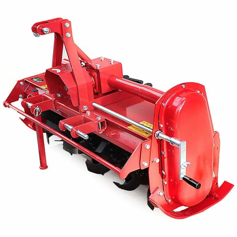 Fraise rotative pour tracteur série moyenne-légère AgriEuro modèle RS 125 avec kit déplacement manuel - Prise de force anti-horaire (Rotation vers la gauche)