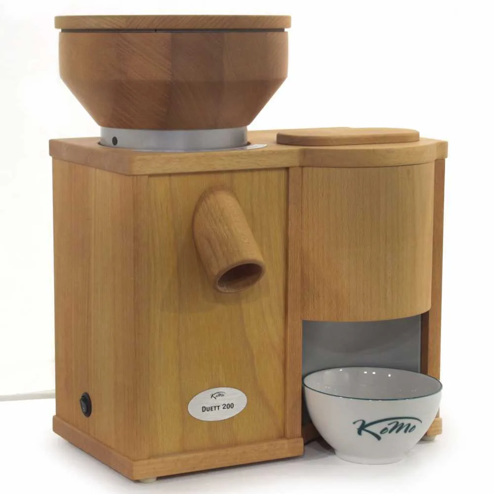 Komo Duett 200 1200g - Moulin à farine et floconneuse - Moteur de 600W