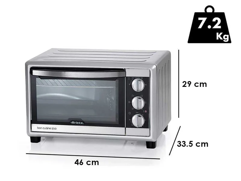 Ariete Bon Cuisine 250 - Four électrique statique et ventilé - 25L 1500W