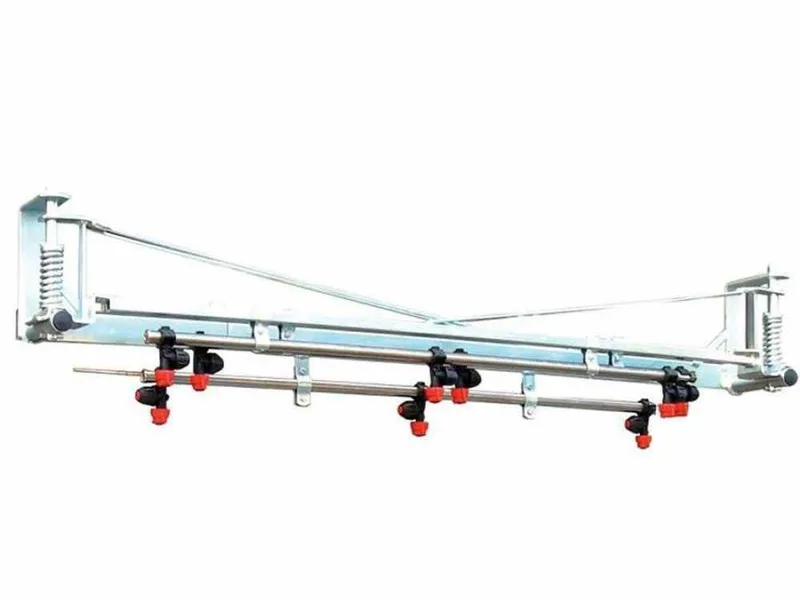 Rampe de désherbage mécanique galvanisée largeur 3,5 m avec 7 jets