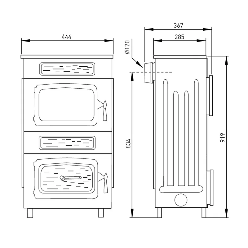 Wamsler 10981F-WO poêle d’atelier avec fenêtre