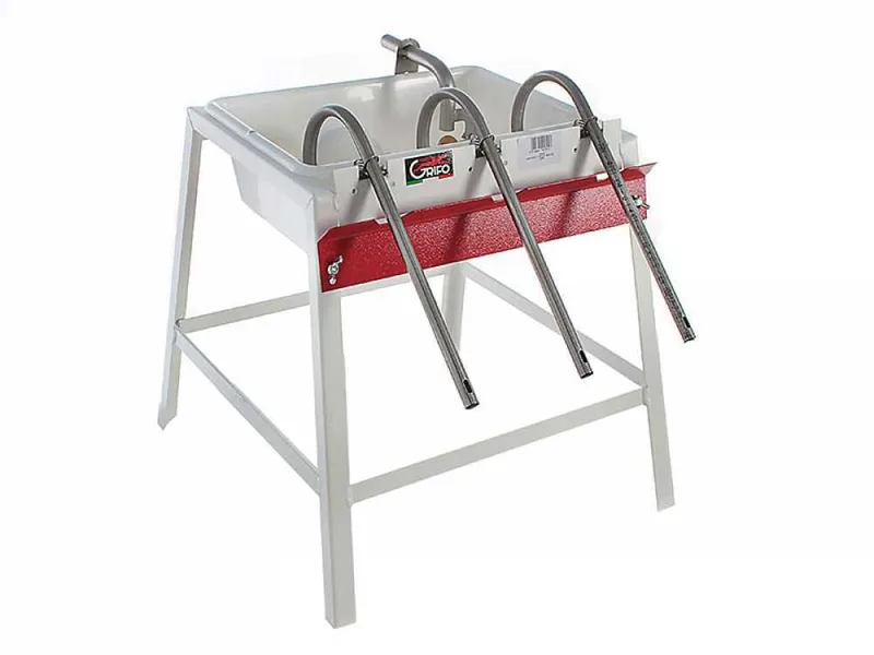 Grifo 3 robinets - Remplisseuse manuelle avec becs inox et réservoir en acier émaillé