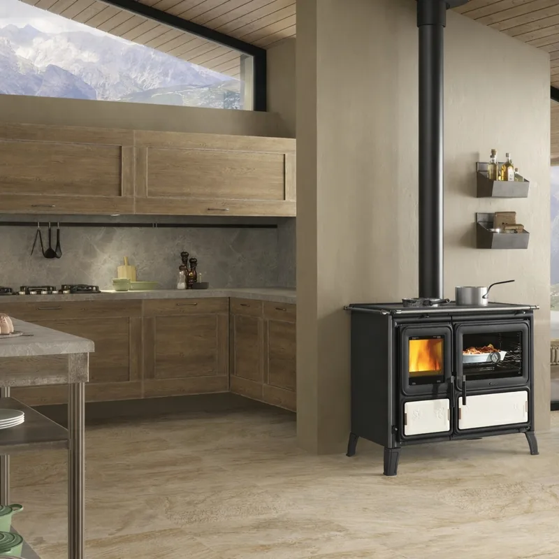 La Nordica MILLY.16 - Blanc cuisinière à bois