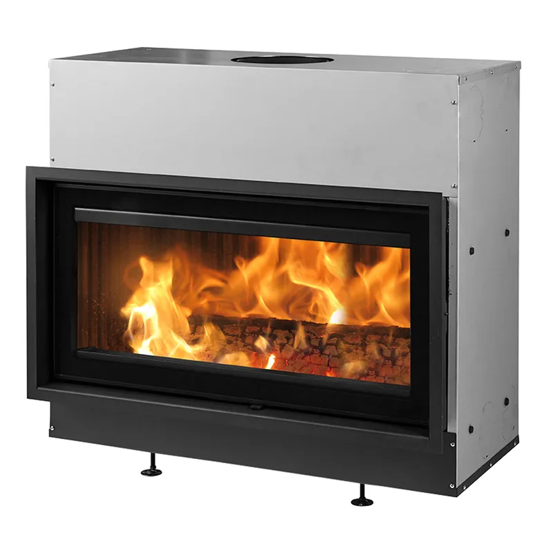 Dovre Vista 901C/V2 insert de cheminée à bois avec lamelles en fonte dans le foyer