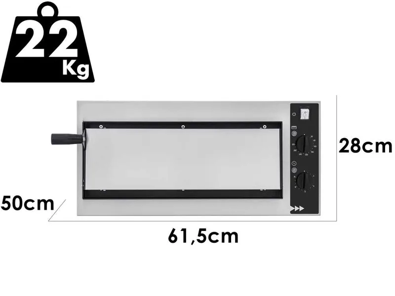 Prismafood small basic 1/40 - Four électrique à pizza - 1600 W