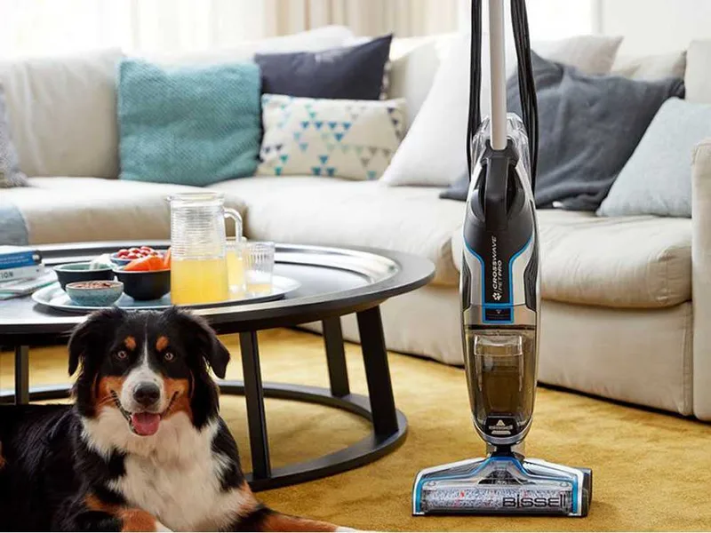 BISSELL CrossWave Pet Pro - Nettoyeur de sols électrique 3 en 1 lave, sèche et aspire