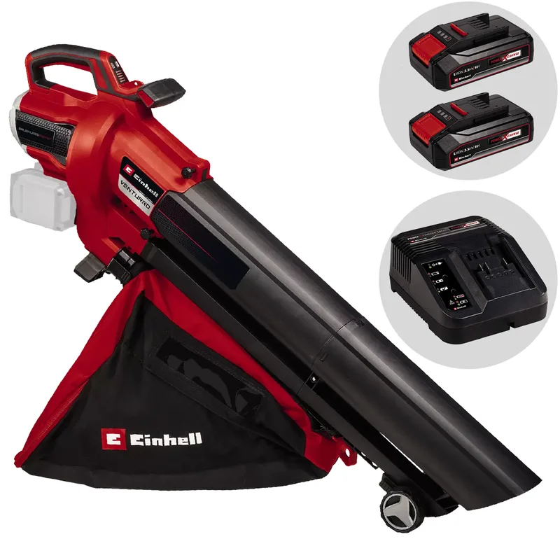 Einhell Venturro 36/240 - Souffleur de feuilles à batterie 3 en 1 - 2x18 V 2.5 Ah