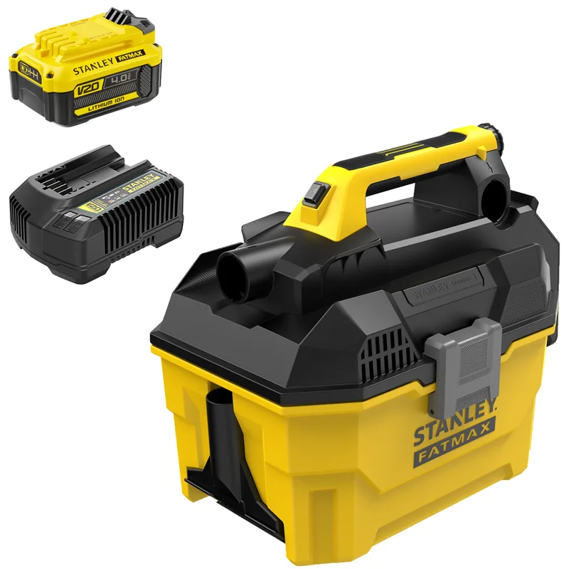 Stanley V20 SFMCV002B-XJ - Aspirateur solides et liquides portatif à batterie - 18V 4,0Ah