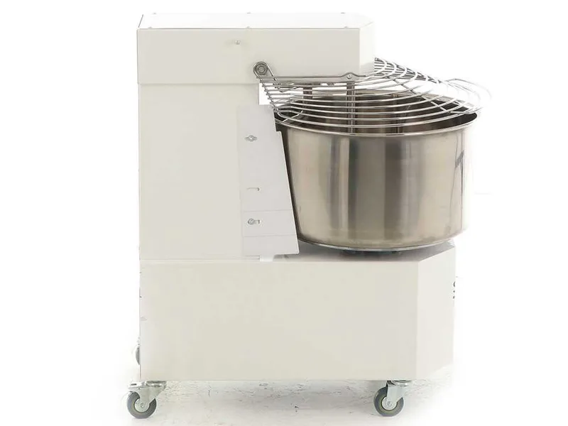 Pétrin à spirale professionnel Seven Italy GH 40 - 400 V - Avec roues et Minuterie