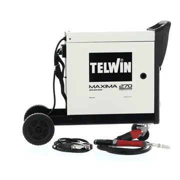 Poste à souder inverter à fil Telwin Maxima 270 Synergic - pour mig-mag/flux/brazing/mma/tig DC - lift - gaz/no gaz