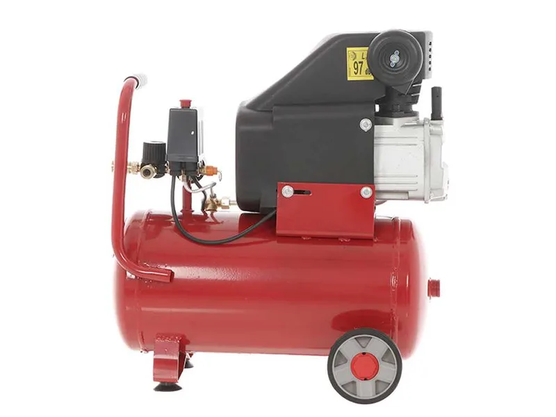 GeoTech AC 24.10.25C - Compresseur d'air électrique de 24 L à air comprimé - moteur 2.5 CV