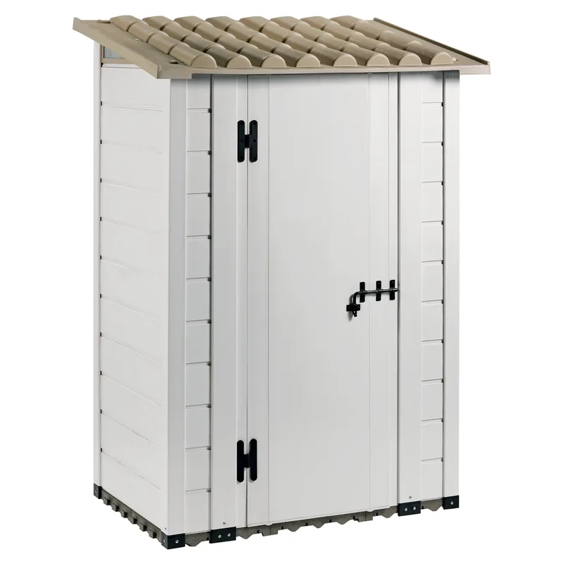 Garofalo Tuscany 100 - Abri de jardin - Avec toit à une pente - 122,5 x 82,5 x 201 cm