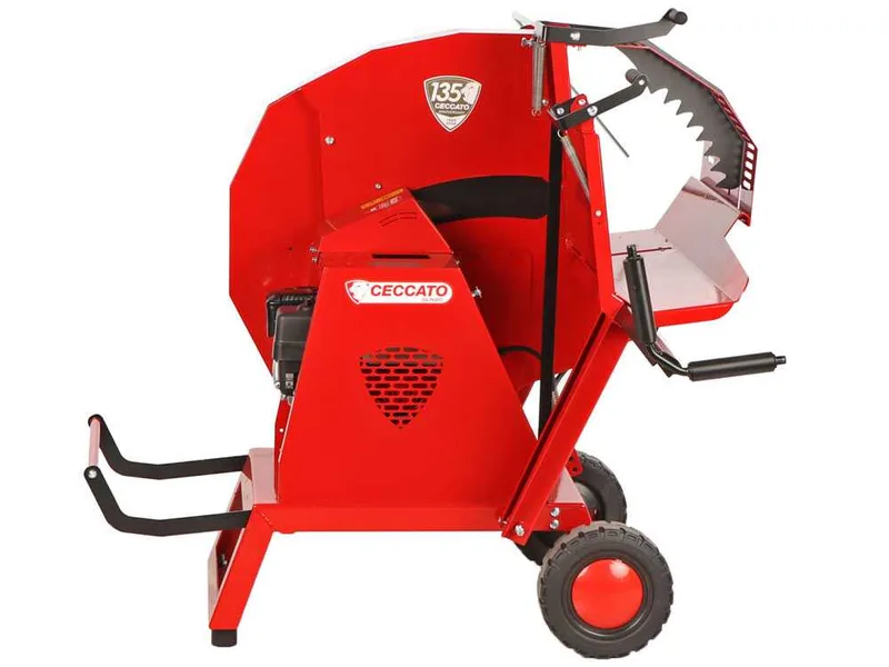 Ceccato Olindo SGT Honda GX200 - Scie à bûches thermique circulaire à chevalet