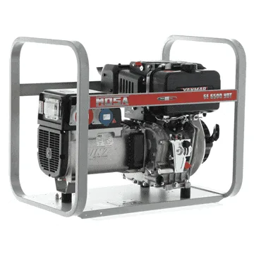 MOSA GE 6500 YDT - Groupe électrogène diesel 5.2 kW - Continue 4.6 kW Triphasé - Moteur Yanmar L 100 N