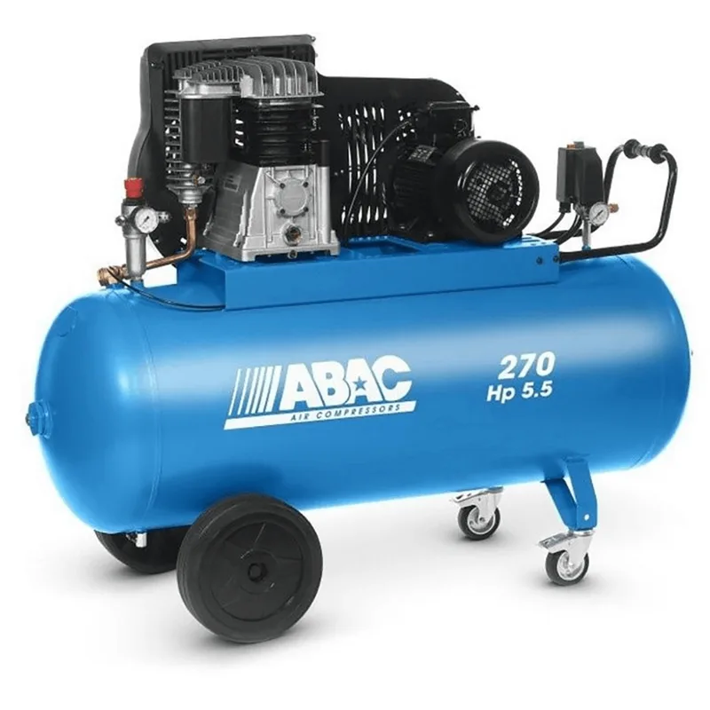 Abac B5900B 270 CT5,5 - Compresseur d'air électrique triphasé à courroie - Moteur 5,5 CV - 270 L