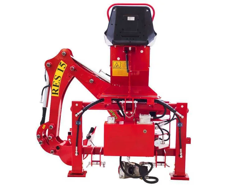 Agrieuro Top Line RES15 - Pelle rétro pour tracteur avec déplacement latéral