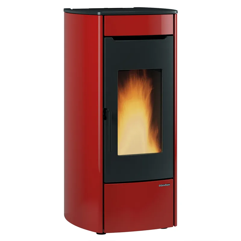 Extraflame Marina Idro 16 H13 poêle à granulés bouilleur acier bordeaux