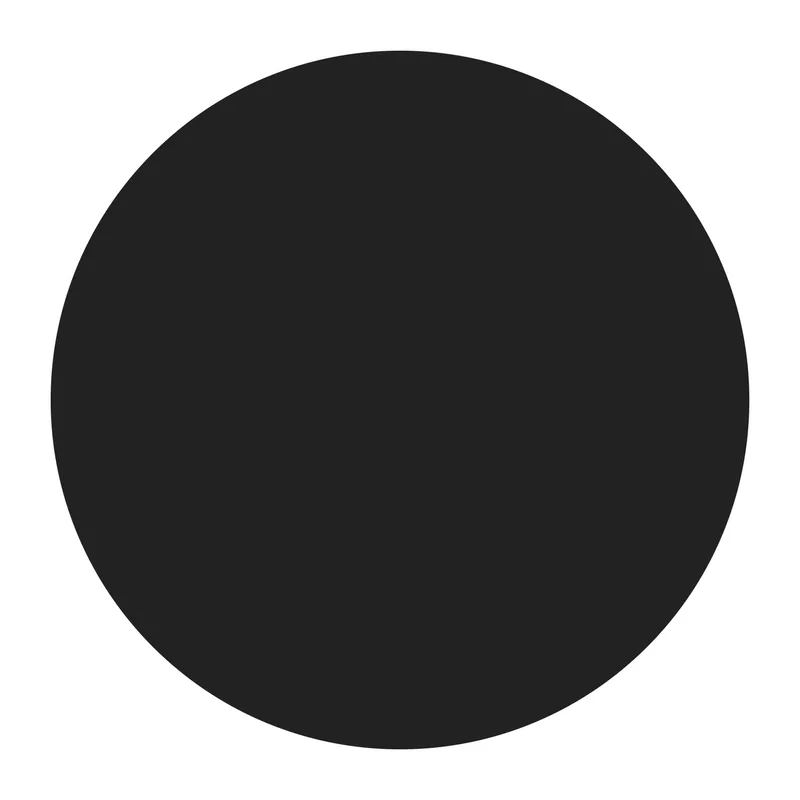 Plaque de sol Raik B8 cercle noir revêtu par poudre Ø 1100 mm