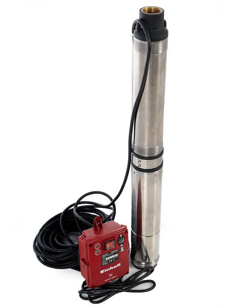 Pompe immergée de forage Einhell GC-DW 1300 N + Boîtier de commande externe - 1300W