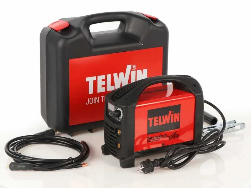 Telwin Tecnica 171/S - Poste à souder inverter (MMA, TIG) + Mallette, à courant continu (DC)