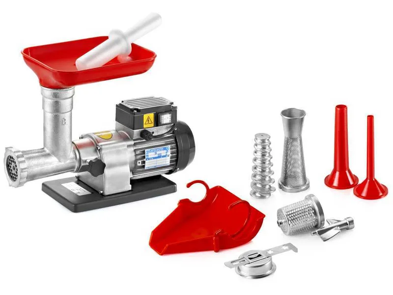 Tre Spade TC-8 COMBY - Hachoir à viande électrique - 300 W - N.8 + Kit d'accessoires