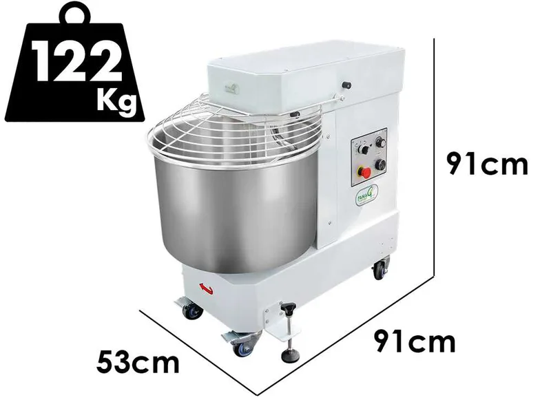 Famag IM 60/230 10 Vitesses HH - Pétrin à spirale 60 kg à haut niveau d'hydratation