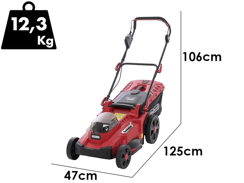 GeoTech X-Line LM-40V - Tondeuse à gazon sans fil - 40 V - Coupe 43 cm