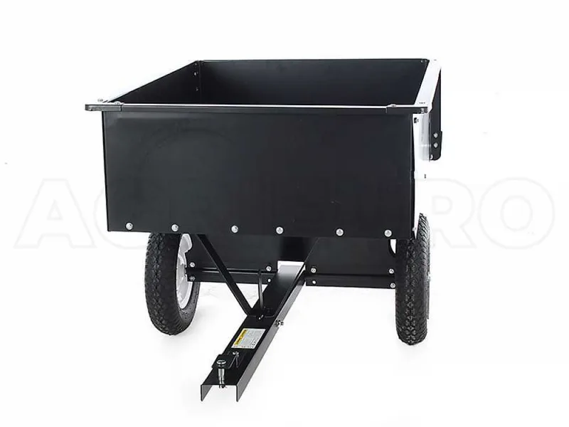Remorque basculante pour tondeuse autoportée en métal GeoTech TC3080D benne cm 97x76 (h 33 cm)