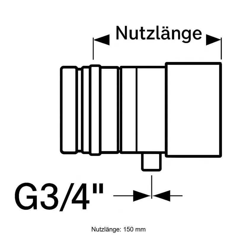 Schiedel PRIMA PLUS élément de tube 200mm Ø150 mm avec évacuation des condensats simple paroi mat