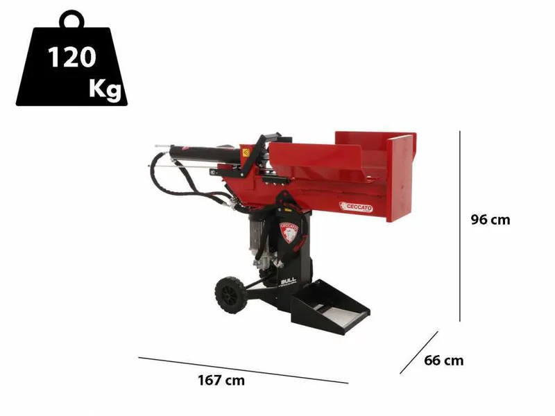 Ceccato SPLE10POLT - Fendeuse à bois électrique - Orientable - 400V
