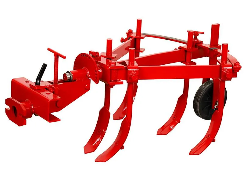 Décompacteur réglable à 5 dents ETR-5 avec attelage à deux boulons réglable et barre porte-outils - Pour motoculteurs de 6 à 10 CV