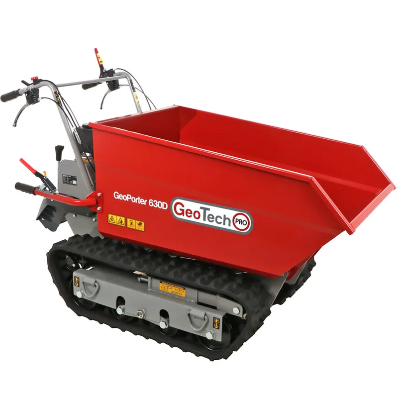 GeoTech Pro GeoPorter 630D - Brouette à moteur sur chenilles - Benne dumper 600Kg