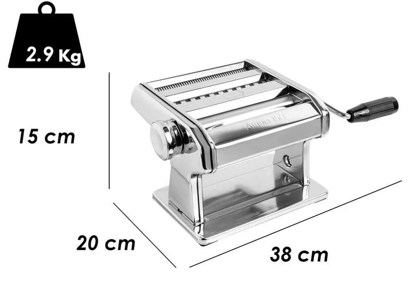Marcato Ampia 150 - Laminoir - Machine à pâtes manuelle en INOX
