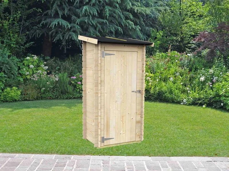 Alce Arturo 94x64 - Abri de jardin en bois - Avec toit à une pente - 94x64x188 cm