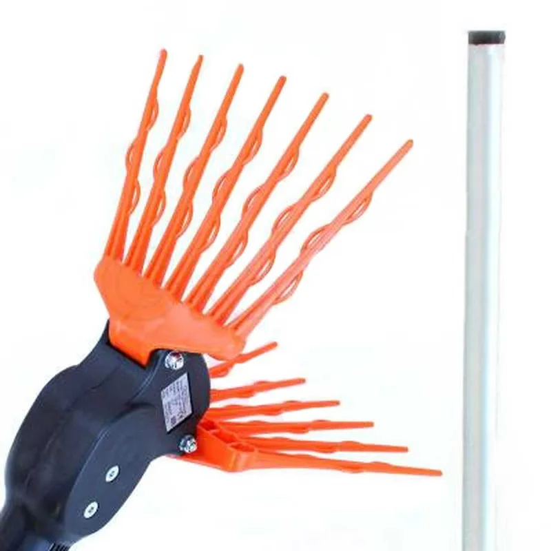 TecnoVIR Olivir - Peigne vibreur électrique à batterie - secoueur à olives de 200 cm avec perche fixe