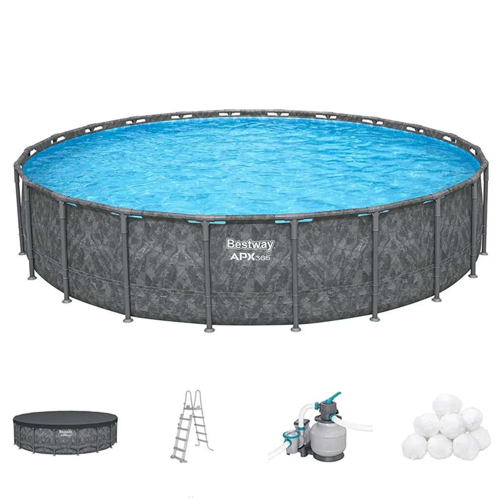 Bestway APX 365 561JZ - Ø671x132 cm - Piscine ronde pour 16-20 personnes