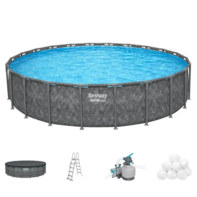 Bestway APX 365 561JZ - Ø671x132 cm - Piscine ronde pour 16-20 personnes